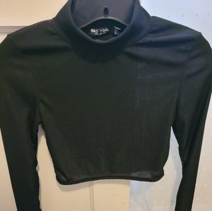 Nasty Gal Mock Neck Top